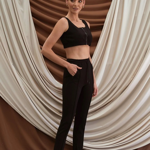 Ivory & chain ILA TOP - BLACK - Picture 5 of 7